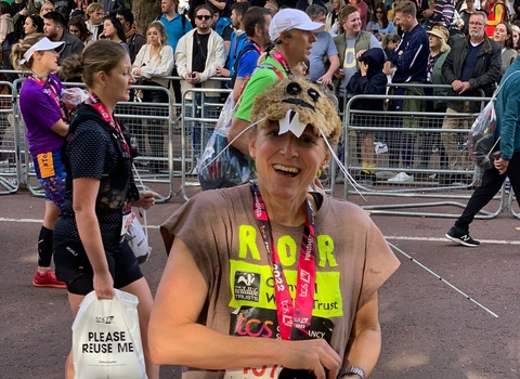 Rory running the London Marathon for Cornwall Wildlife Trust
