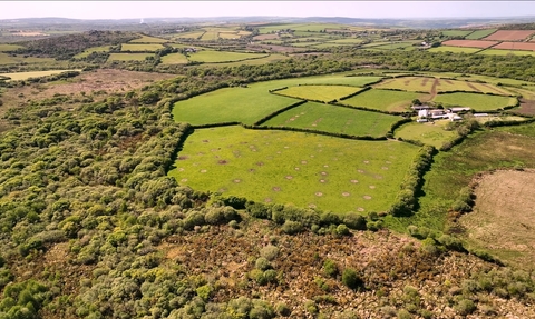 The landscape of Creney Farm and Helman Tor, Image by Ebb & Flow Media | Helman Tor Land Purchase Appeal