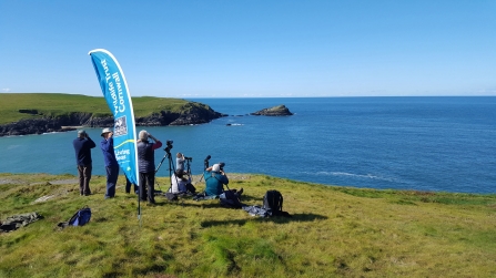 Public Seaquest sea watch at West Pentire near Crantock, photo by Katie Bellman